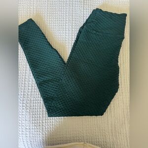 Booty By Brabants croco leggings. Emerald Green